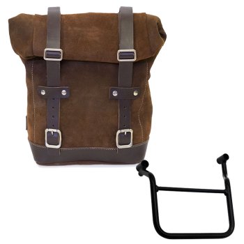 Ledertasche Crust 10L-14L + Honda Transalp 750 (ab 2023) Rahmen Links