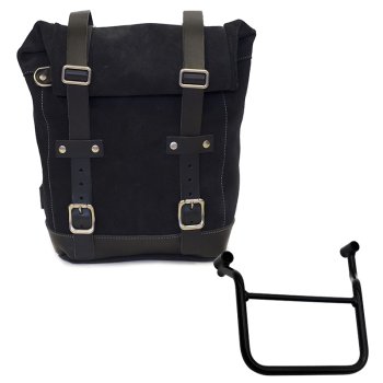 Ledertasche Crust 10L-14L + Honda Transalp 750 (ab 2023) Rahmen Links