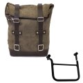 Ledertasche Crust 10L-14L + Honda Transalp 750 (ab 2023) Rahmen Links