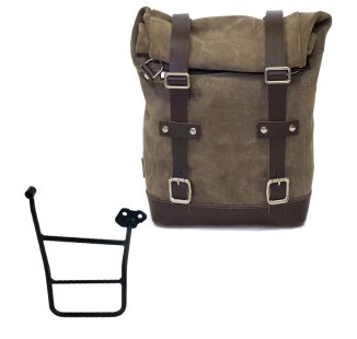 Ledertasche Crust 10L-14L + KTM 1290/1390 Super Adventure S-R rechter Rahmen