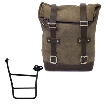Ledertasche Crust 10L-14L + KTM 1290/1390 Super Adventure S-R rechter Rahmen