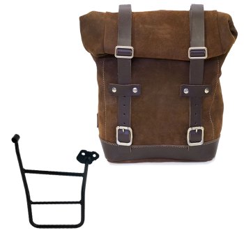 Ledertasche Crust 10L-14L + KTM 1290/1390 Super Adventure S-R rechter Rahmen