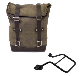 Ledertasche Crust 10L-14L + KTM 1290/1390 Super Adventure S-R Linker Rahmen