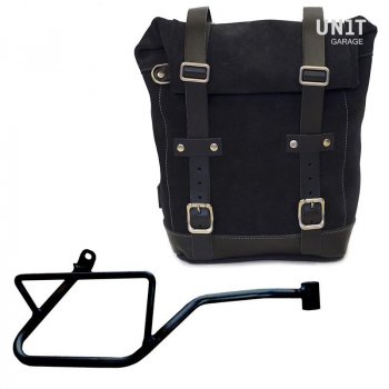 Ledertasche Crust 10L-14L + Moto Guzzi V7 EURO5 PLUS (ab 2025) Rahmen Rechts