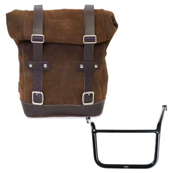 Ledertasche Crust 10L-14L + Moto Guzzi V85 TT (ab 2024) Rahmen links