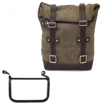 Ledertasche Crust 10L-14L + Royal Enfield Himalayan 450 (ab 2024), rechter Rahmen