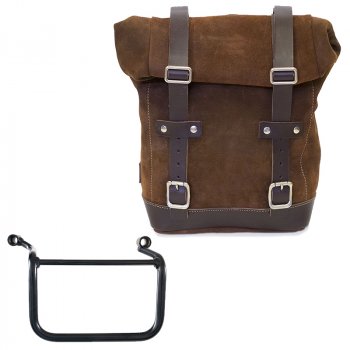 Ledertasche Crust 10L-14L + Royal Enfield Himalayan 450 (ab 2024), rechter Rahmen