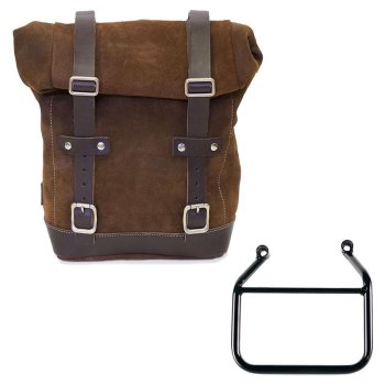 Ledertasche Crust 10L-14L + Triumph Speed 400 & Scrambler 400 X Rahmen links