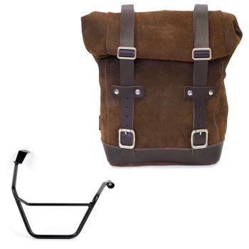 Ledertasche Crust 10L-14L + Triumph Street Scrambler 900 (ab 2026) Rechter Rahmen