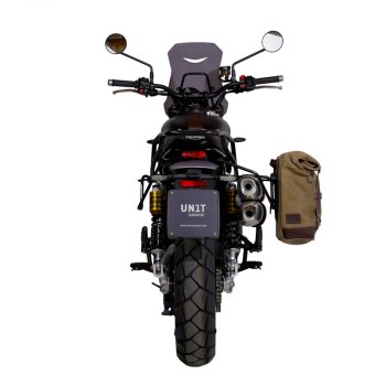Ledertasche Crust 10L-14L + Triumph Street Scrambler 900 (ab 2026) Rechter Rahmen