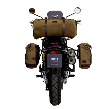 Ledertasche Crust 10L-14L + Triumph Street Scrambler 900 (ab 2026) Rechter Rahmen