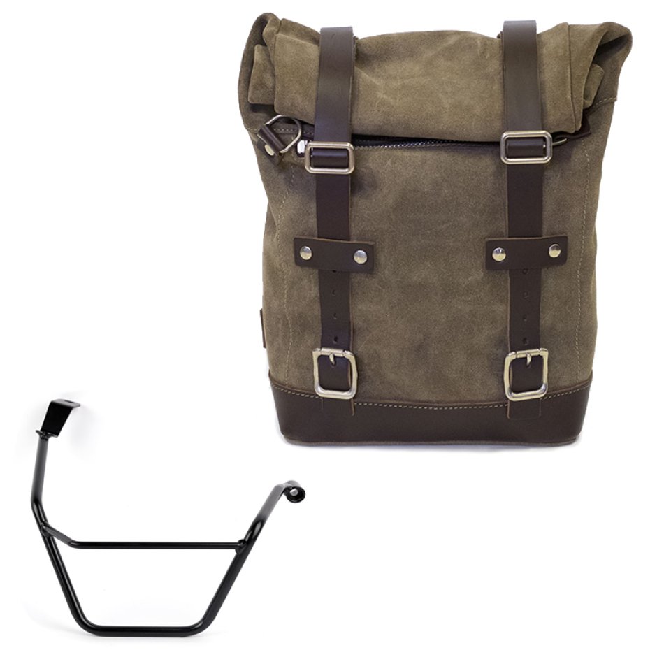 Ledertasche Crust 10L-14L + Triumph Street Scrambler 900 (ab 2026) Rechter Rahmen