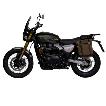 Ledertasche Crust 10L-14L + Triumph Street Scrambler 900 (ab 2026) Linker Rahmen