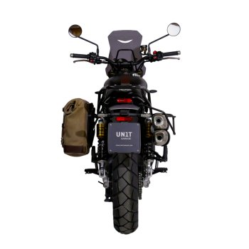 Ledertasche Crust 10L-14L + Triumph Street Scrambler 900 (ab 2026) Linker Rahmen