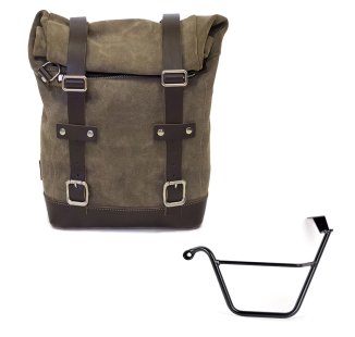 Ledertasche Crust 10L-14L + Triumph Street Scrambler 900 (ab 2026) Linker Rahmen
