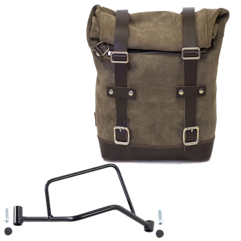 Seitentasche aus Spaltleder + Rahmen R 1200 R LC DX