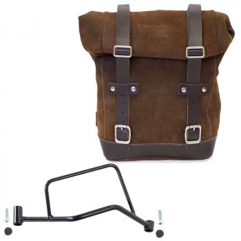 Seitentasche aus Spaltleder + Rahmen R 1200 R LC DX