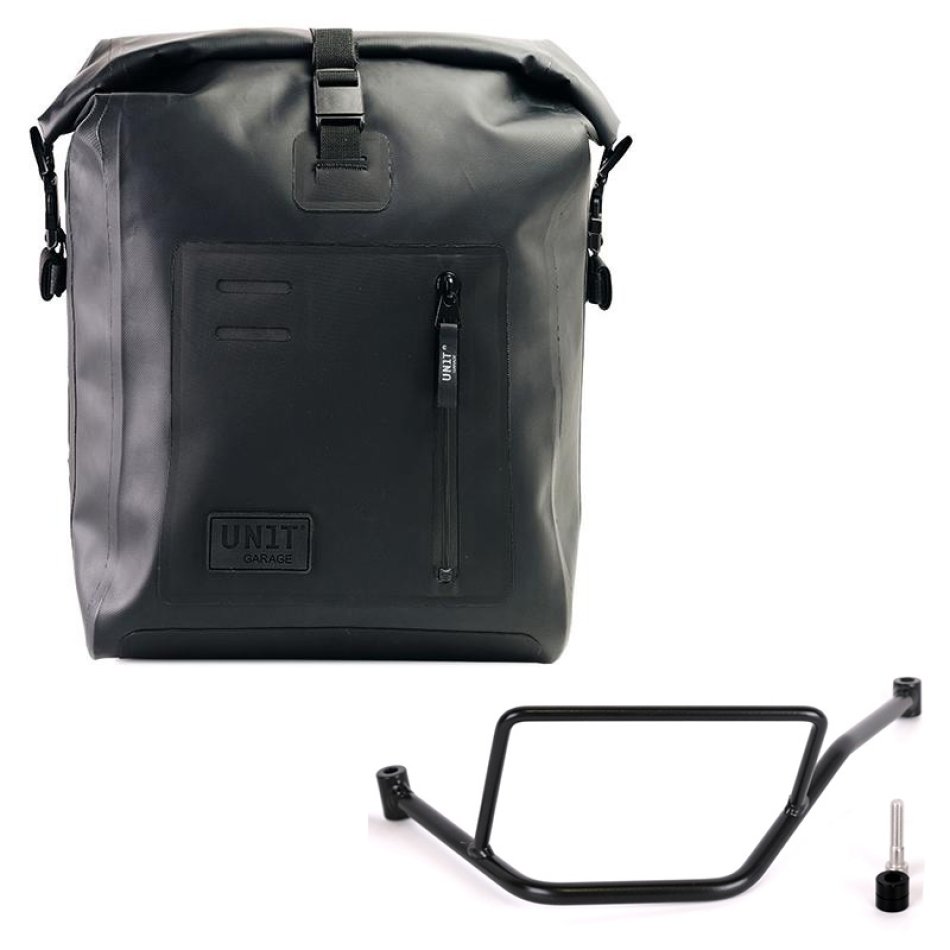 Khali Seitentasche in TPU + BMW F450GS Rahmen links