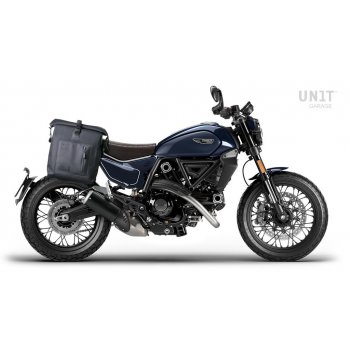 Khali Seitentasche in TPU + Rechts Ducati Scrambler-Rahmen (ab 2023)