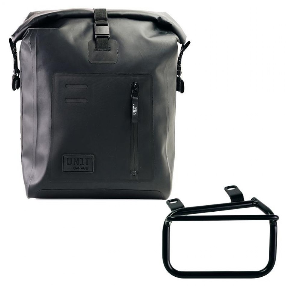 Khali Seitentasche in TPU + Linker Rahmen Ducati Scrambler (ab 2023)