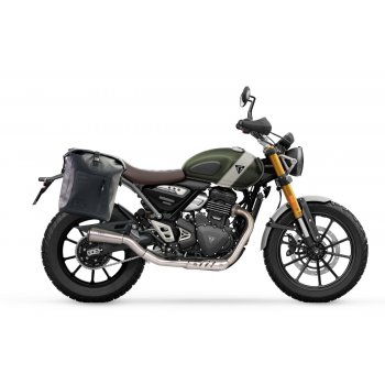 Khali-Seitentasche aus TPU + Thriumph Scrambler 400 X DX-Rahmen (nur kompatibel mit unserem niedrigen Auspuffcode: 4206Low)