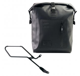 Khali Seitentasche in TPU + Triumph Bonneville Bobber rechter Rahmen