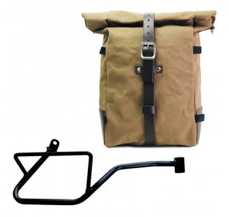 Seitentasche Pure aus Canvas + Guzzi V7 EURO5 Rechter Rahmen