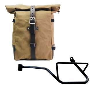 Seitentasche Pure aus Canvas + Guzzi V7 EURO5 linker Rahmen