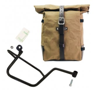 Seitentasche Pure aus Canvas + Rahmen Moto Guzzi V7 Rechts