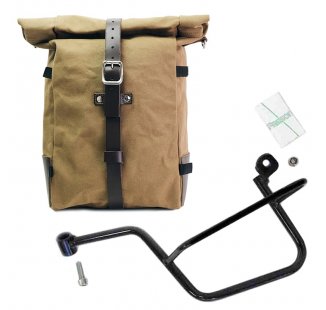 Seitentasche Pure aus Canvas + Rahmen Moto Guzzi V7 links
