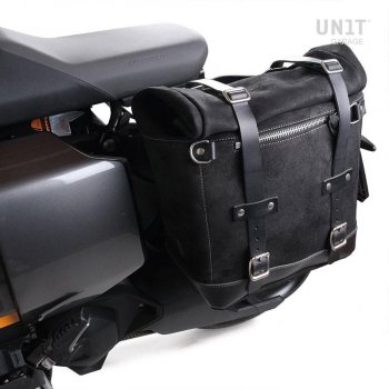 Seitenkoffer Canvas + linker Hilfsrahmen Aprilia Tuareg 660