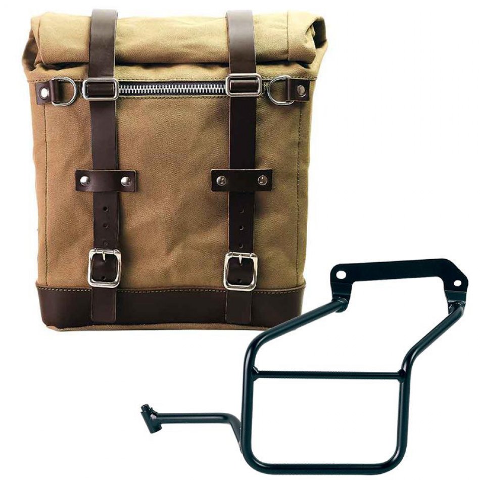 Seitenkoffer Canvas + linker Hilfsrahmen Aprilia Tuareg 660