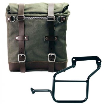 Seitenkoffer Canvas + linker Hilfsrahmen Aprilia Tuareg 660