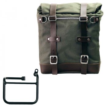 Scram Packtasche aus Segeltuch 22L-30L + BMW CE 02 Rechter Rahmen