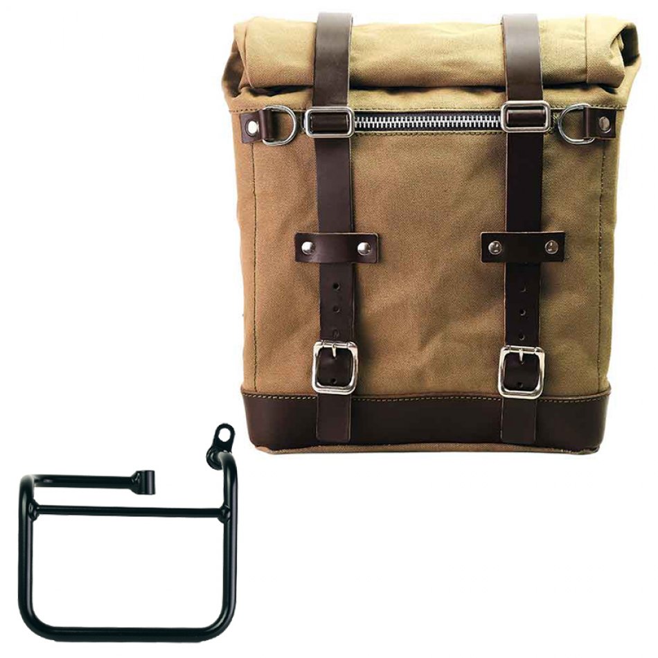 Scram Packtasche aus Segeltuch 22L-30L + BMW CE 02 Rechter Rahmen