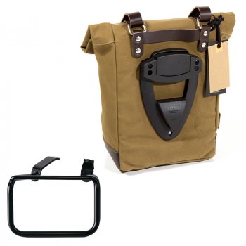 Scram Packtasche aus Segeltuch 22L-30L + BMW R12 G/S Rahmen rechts