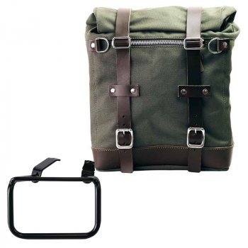 Scram Packtasche aus Segeltuch 22L-30L + BMW R12 G/S Rahmen rechts