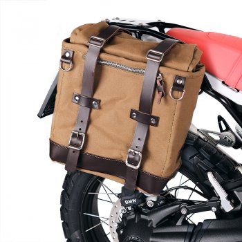 Scram Packtasche aus Segeltuch 22L-30L + BMW R12 G/S Rahmen rechts