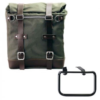 Scram Packtasche aus Segeltuch 22L-30L + BMW R12 G/S Rahmen links