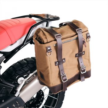 Scram Packtasche aus Segeltuch 22L-30L + BMW R12 G/S Rahmen links