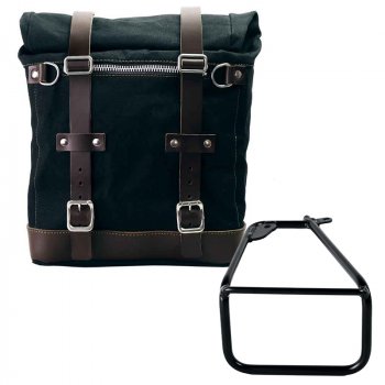 Scram-Seitentasche aus Canvas 22L-30L + BMW R12 NineT linker Rahmen