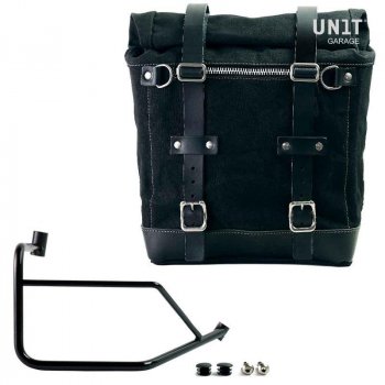 Scram Seitentasche in Canvas 22L-30L + Ducati DesertX rechter Rahmen