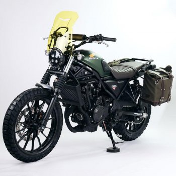 Scram Packtasche aus Segeltuch 22L-30L + Honda CL Rahmen links
