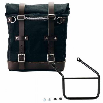 Scram Packtasche aus Segeltuch 22L-30L + Honda CL500 Rahmen links