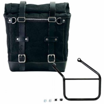 Scram Packtasche aus Segeltuch 22L-30L + Honda CL500 Rahmen links