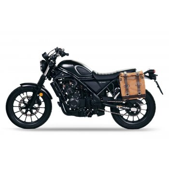 Scram Packtasche aus Segeltuch 22L-30L + Honda CL500 Rahmen links