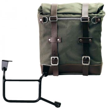 Scram Packtasche aus Segeltuch 22L-30L + Honda CRF1100L Africa Twin & Adventure Sports (ab 2024) Rahmen Rechts