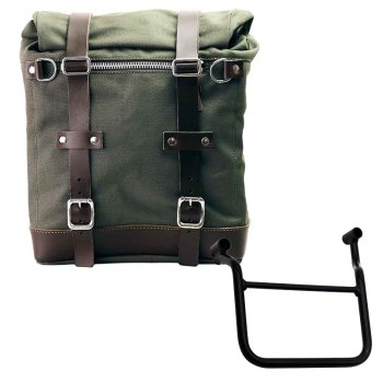 Scram Packtasche aus Segeltuch 22L-30L + Honda Transalp 750 (ab 2023) Rahmen Links