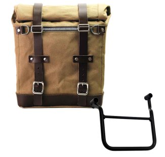 Scram Packtasche aus Segeltuch 22L-30L + Honda Transalp 750 (ab 2023) Rahmen Links