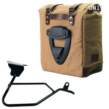 Scram Packtasche aus Segeltuch 22L-30L + Moto Guzzi V100 Mandello rechter Rahmen